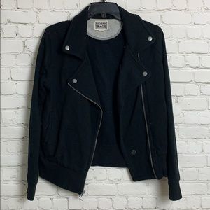 Converse Black Cotton moto Jacket